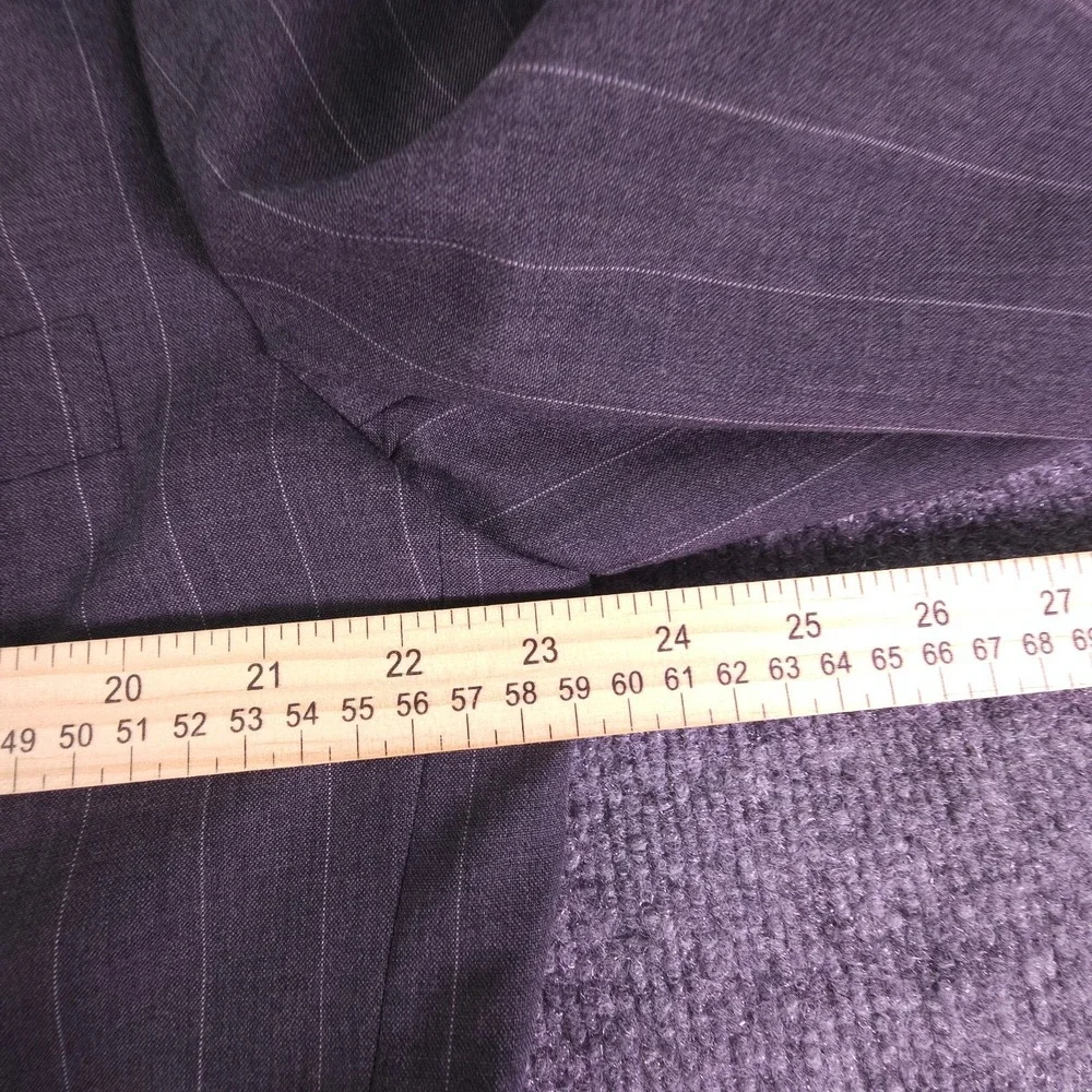 VTG Polo Ralph Lauren Blazer Mens 44R Pinstripe Wool USA‎ Jacket Sport Coat